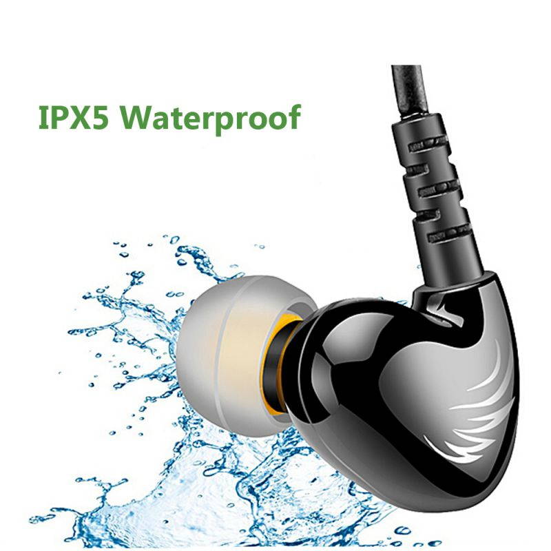 Hi Res High-quality Stereo Surround Wired Headphone , Top ABS + PC Material Shockproof Dust-proof Waterproof Bass Strengthening Noise Cancelling In-ear Headset , Strong Durable Diamond Grain Line Hand