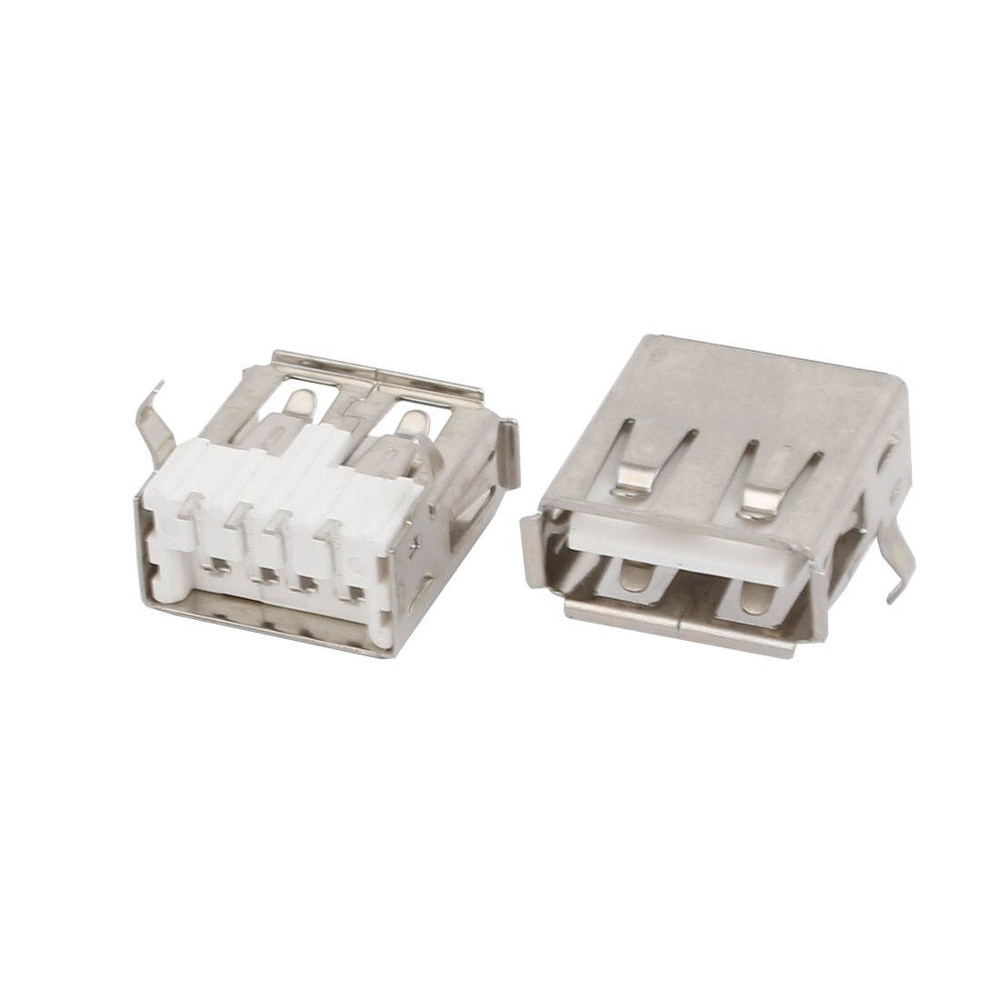 8 Pcs USB Female Straight PCB Mount Jack Connector for Laptop Computer