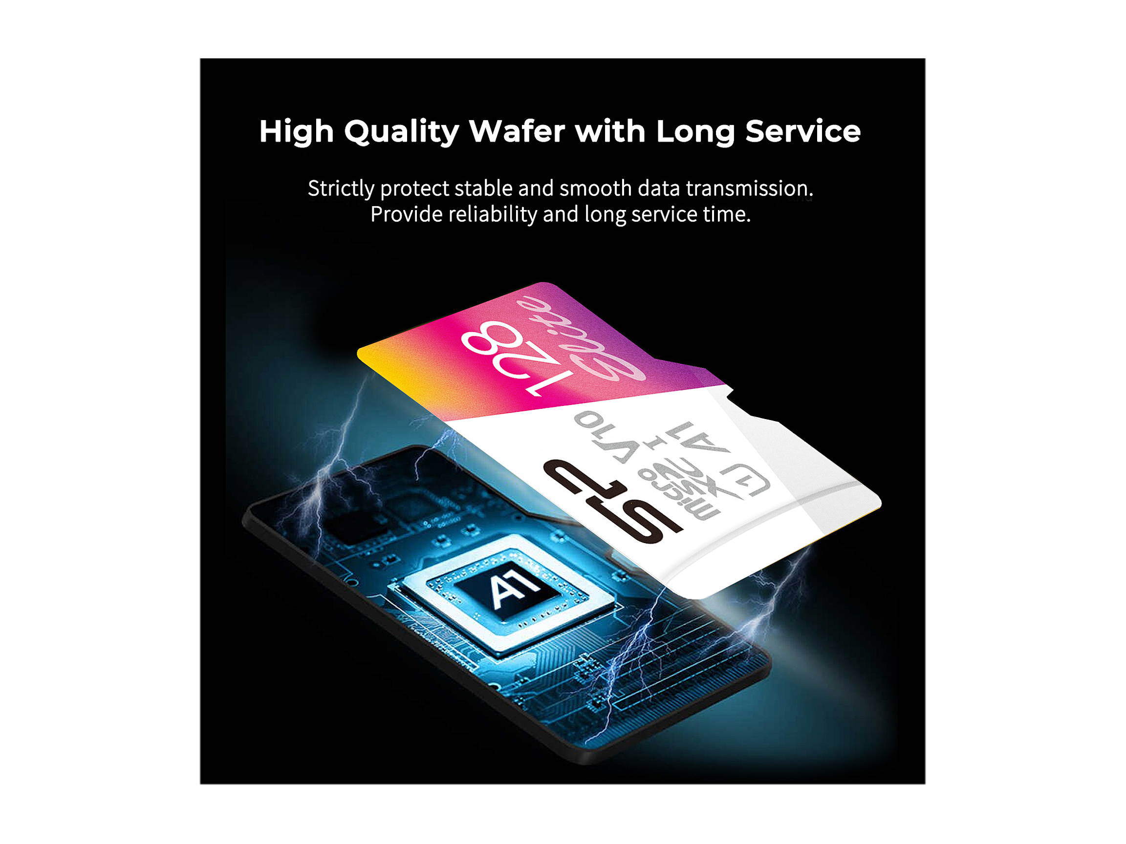 Silicon Power 128GB Elite microSDXC UHS-I (U1), V10 A1 Memory Card with Adapter (SU128GBSTXBV1V20AB)