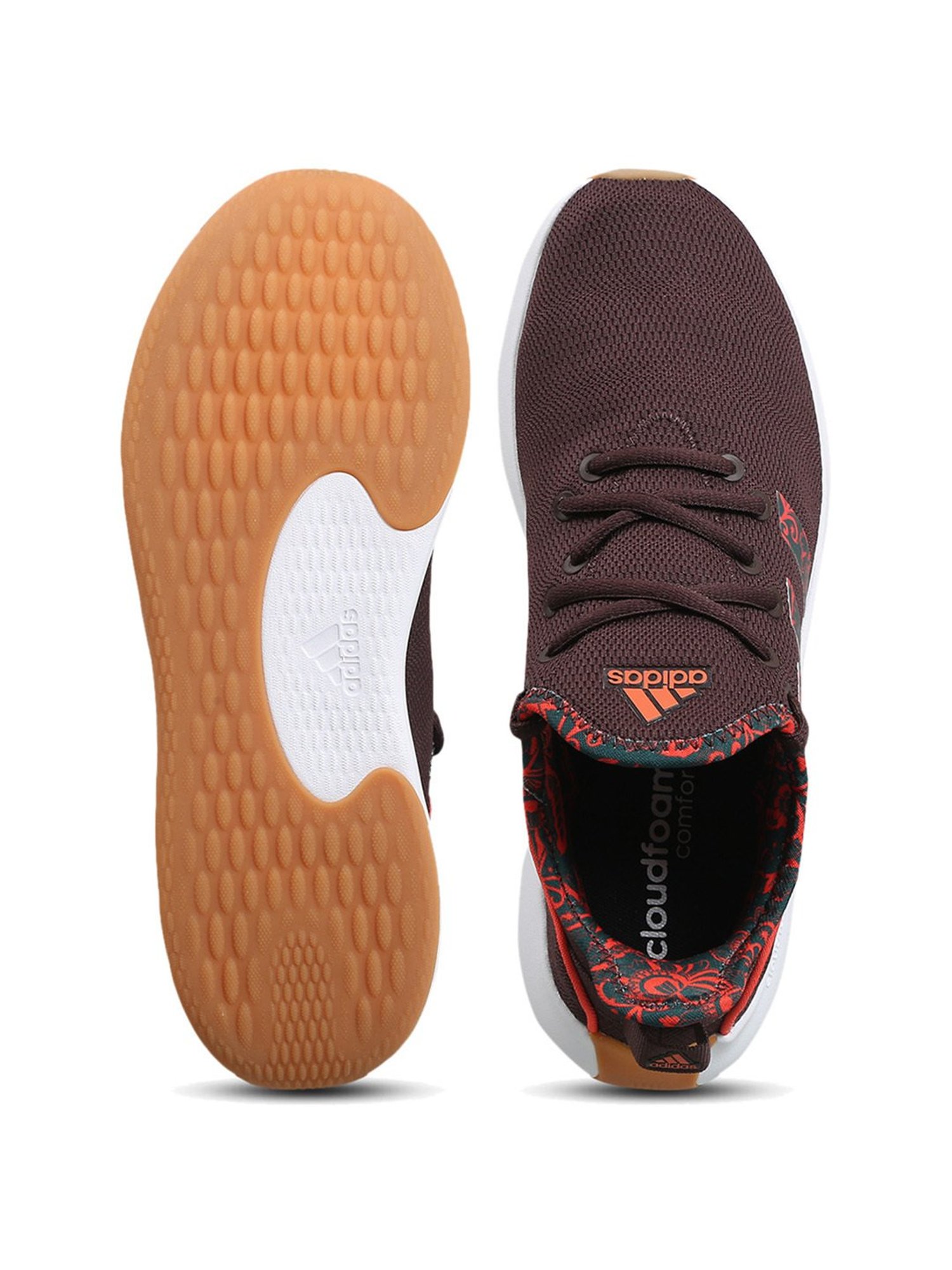 Adidas Women's CLOUDFOAM PURE SPW Burgundy Running Shoes