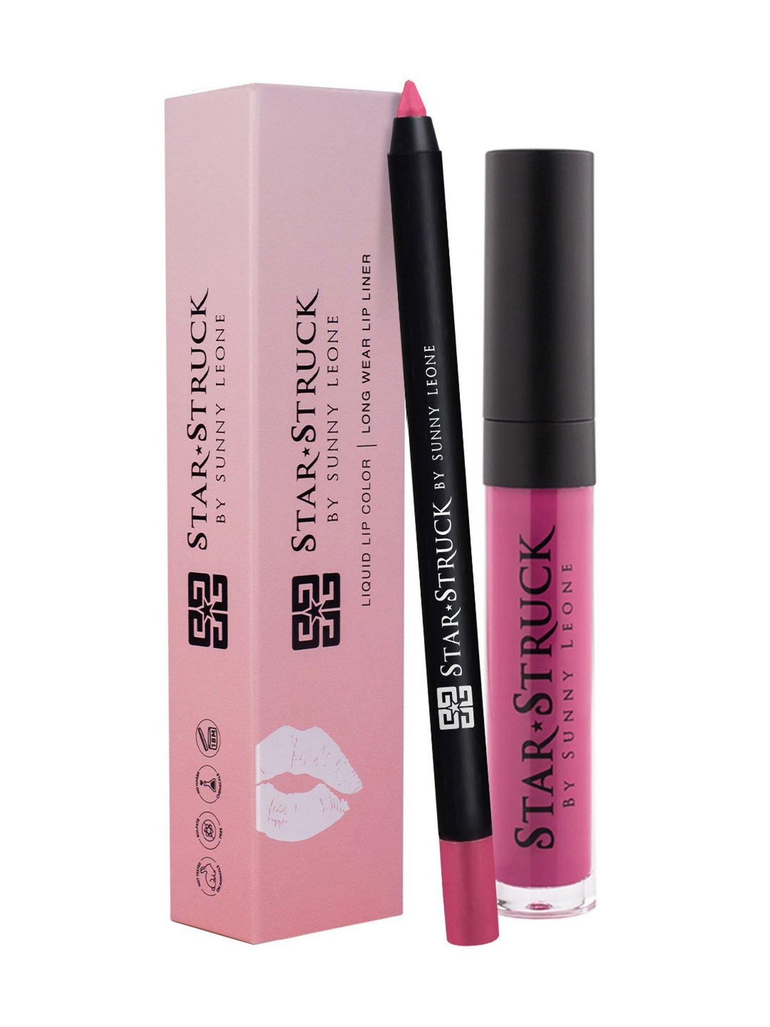 StarStruck By Sunny Leone Liquid Lip Color & Lip Liner Kiss Me Pink
