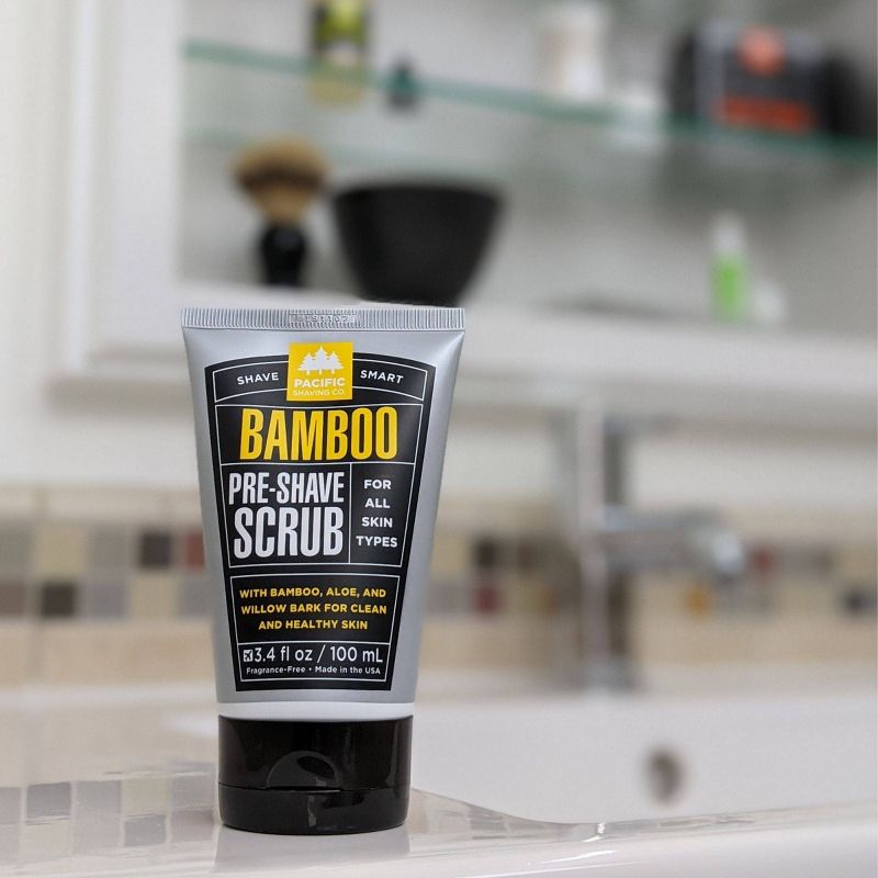 Pacific Shaving Co. Bamboo Pre-Shave Scrub - Trial Size - 3oz