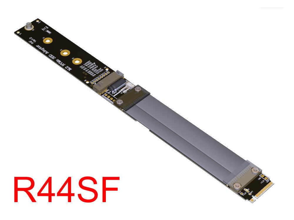 M.2 Key M Extender Cable Adapter support NVMe SSD, R44SF