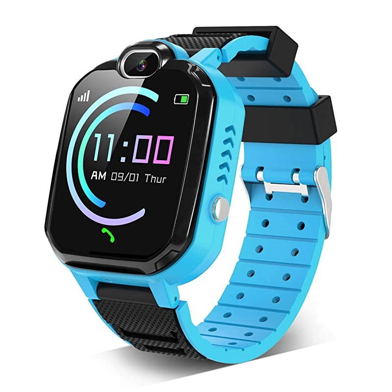 Smartwatch for Boys Girls Smart Watch for with Phone Calls 7 Games Mp3 Music Player Camera SOS Phone Watch for 412 Years Old Students Children Christmas Birthday Gift Blue