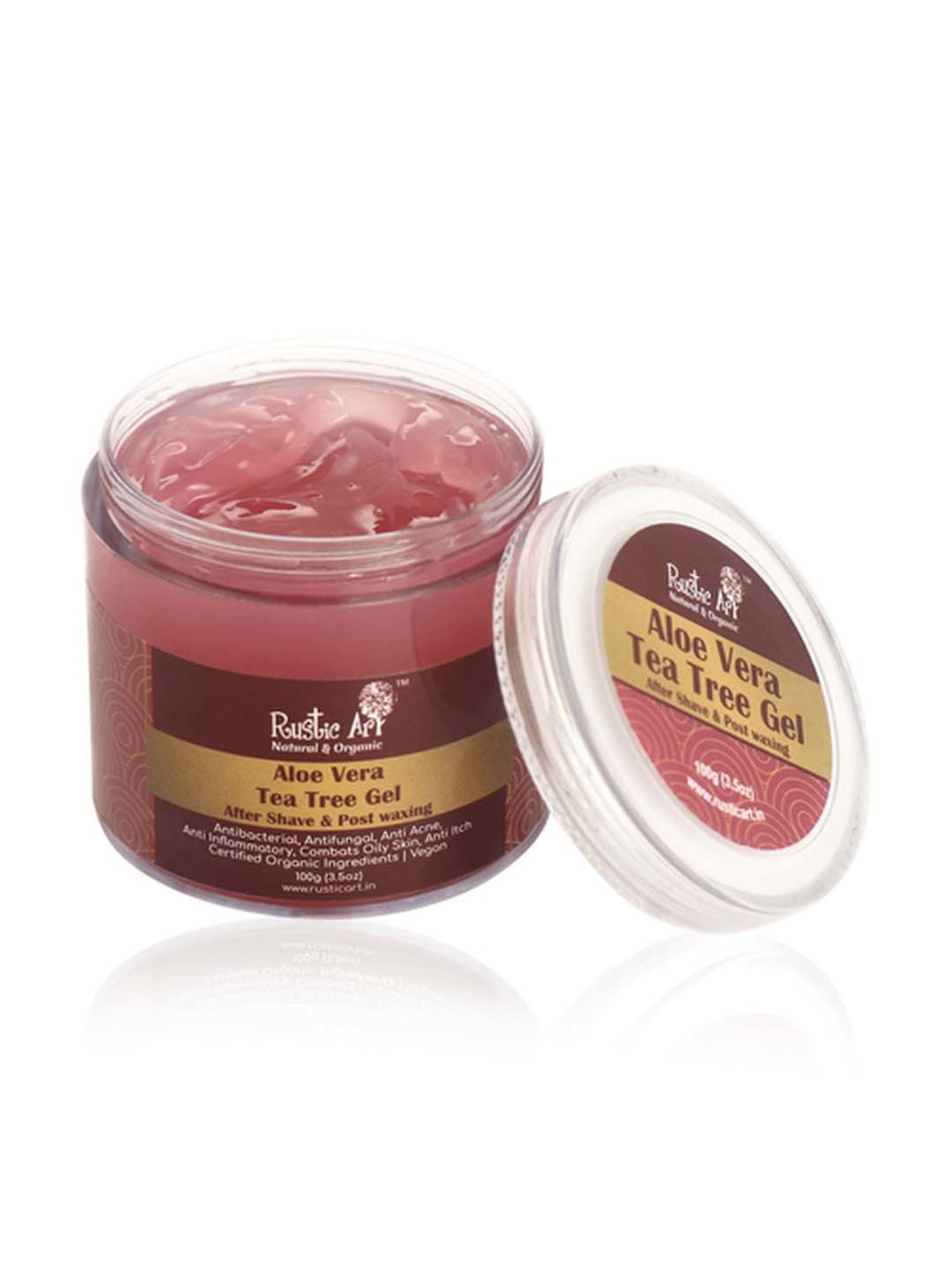 Rustic Art Aloe Vera Tea Tree Gel - 100 gm