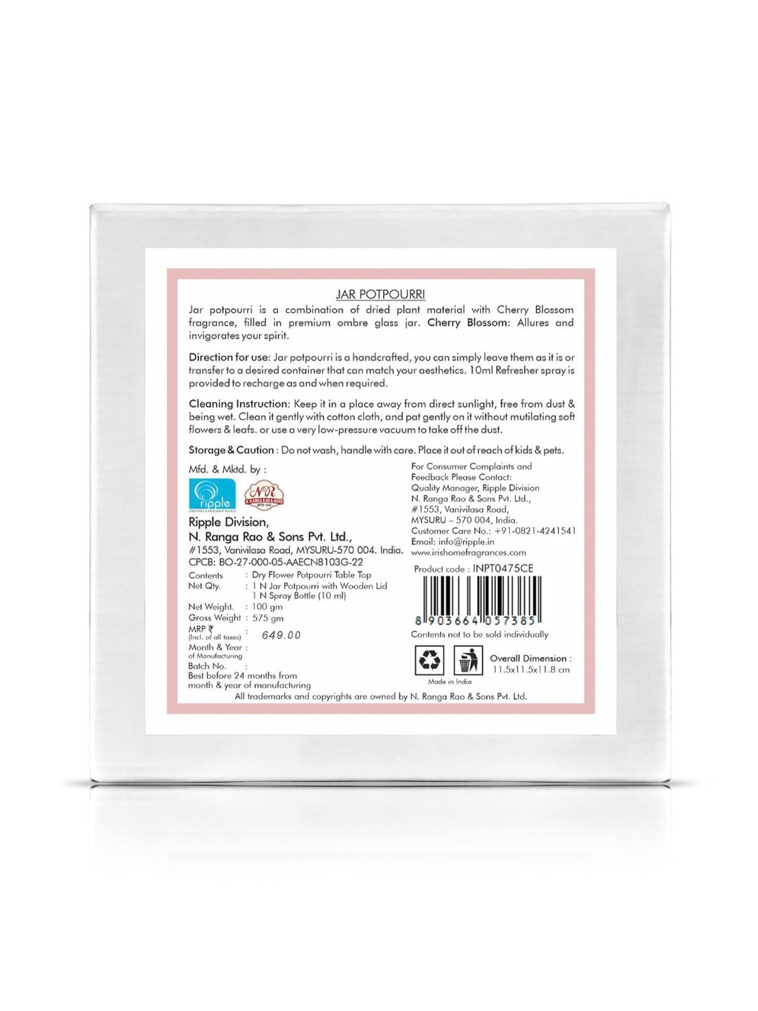 Fabindia Home Yavana Brown Ceramic Incense Holder