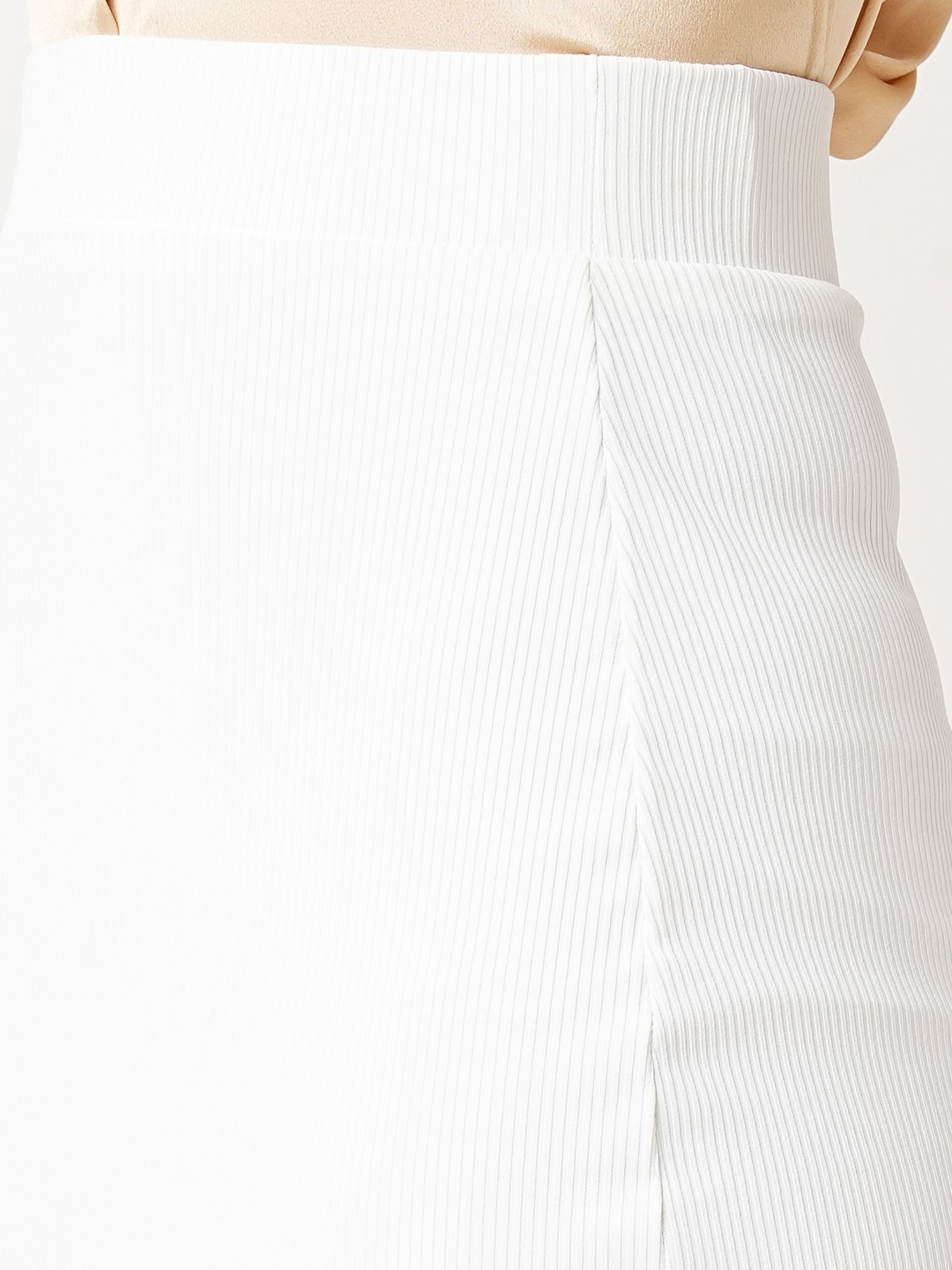 Globus White Midi Skirt