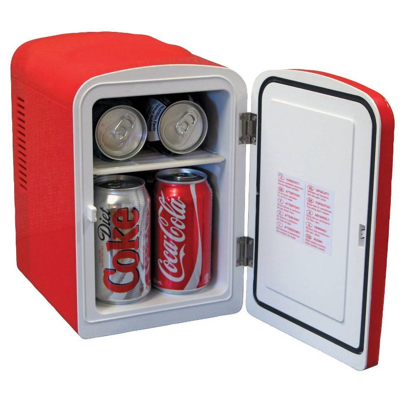 Coca-Cola 0.14 cu ft Personal Refrigerator - Red