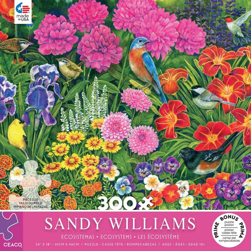 Ceaco Sandy Williams: Summer Garden Jigsaw Puzzle - 300pc