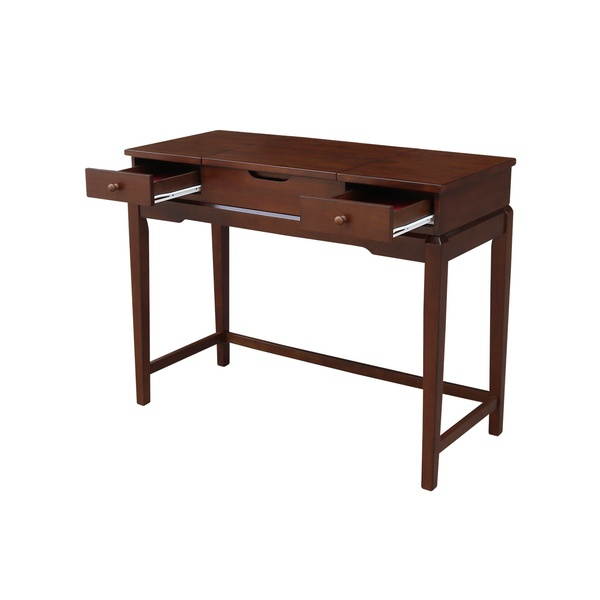 International Concepts DT581-2 31.5 x 40.2 x 17.1 in. Vanity Table, Espresso
