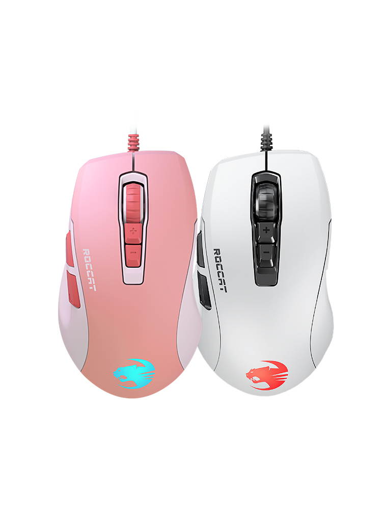 ROCCAT ROC-11-730 Kone Pure Ultra - Light Ergonomic Gaming Mouse (16000 Dpi Optical Sensor RGB Lighting Ultra Light) Pink