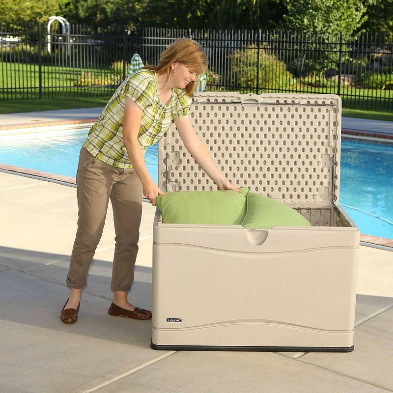 24" 80gal Outdoor Storage Box Beige - Lifetime