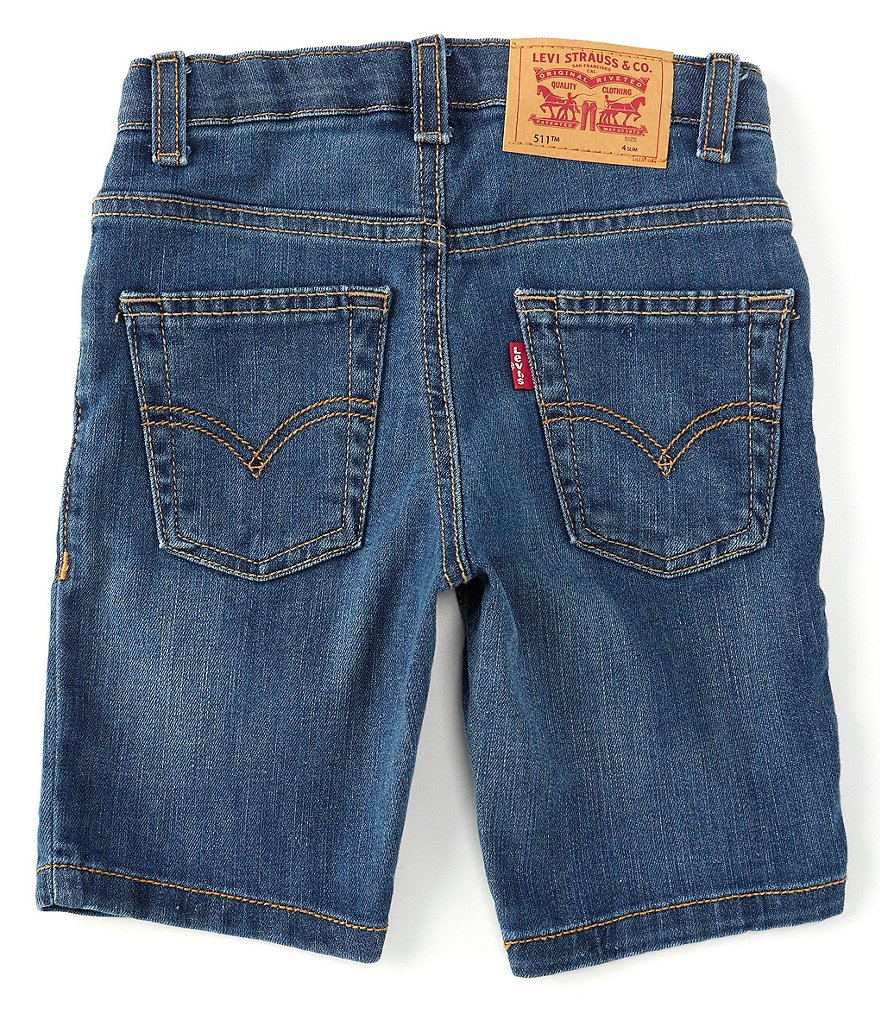 Levi's&reg; Little Boys 2T-7 Slim-Fit Lightweight Performance Denim Shorts