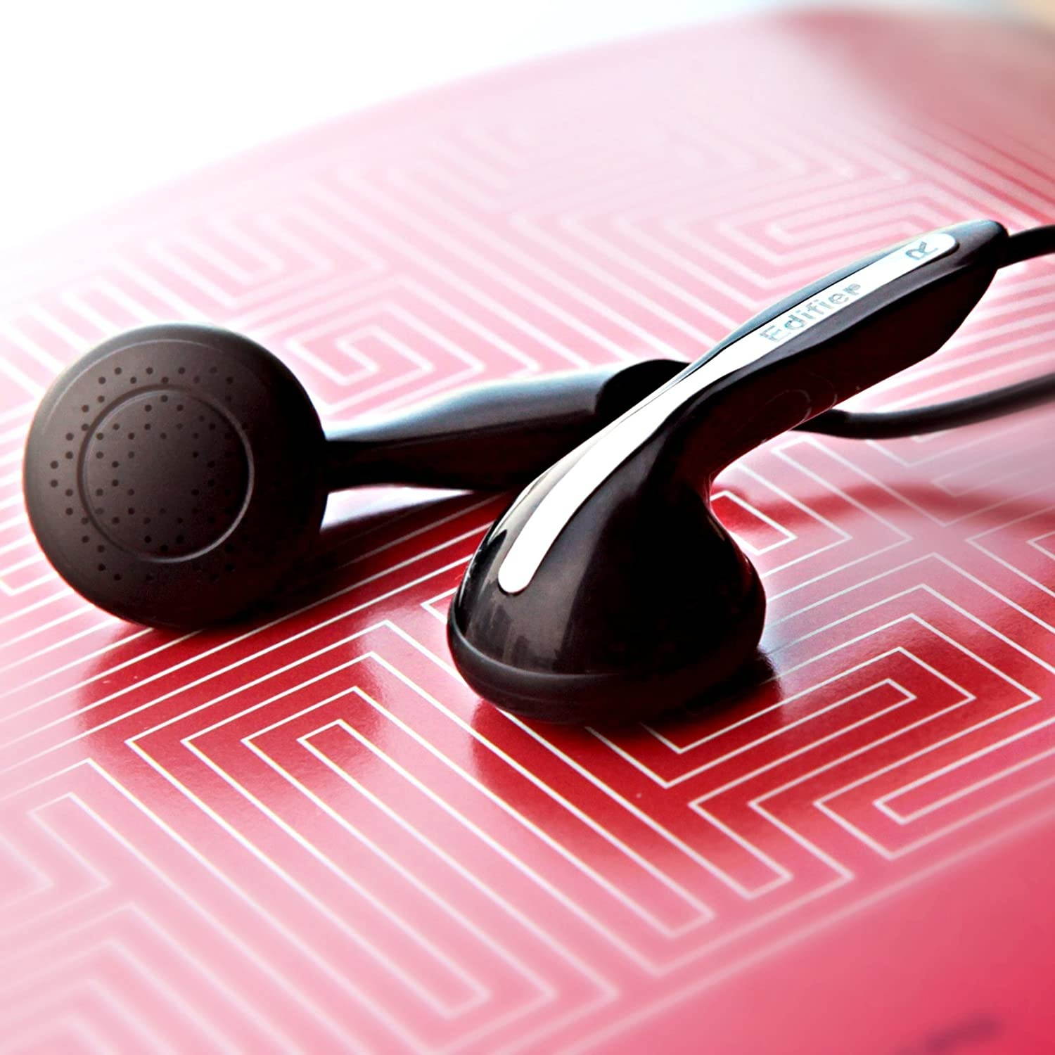 Edifier H180 Hi-Fi Stereo Earbuds Headphone - Classic Earbud Style Headphones - Black