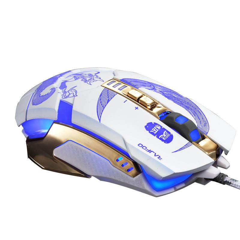 HXSJ Ergonomic Optical Office 2.4G Wireless Gaming Mouse Mice Adjustable 2400 DPI with 6 Buttons for Laptop PC Notebook Computer