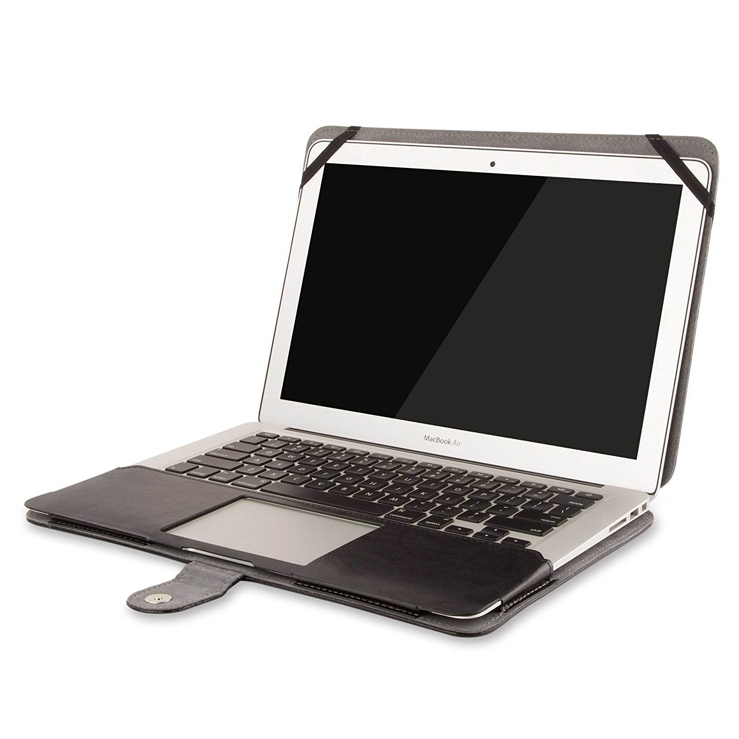 Mosiso Retina 15-Inch Premium Quality PU Leather Book Cover Clip On Sleeve Case Cover for MacBook Pro 15.4" with Retina Display A1398 (No CD-Rom Drive) with One Year Warranty