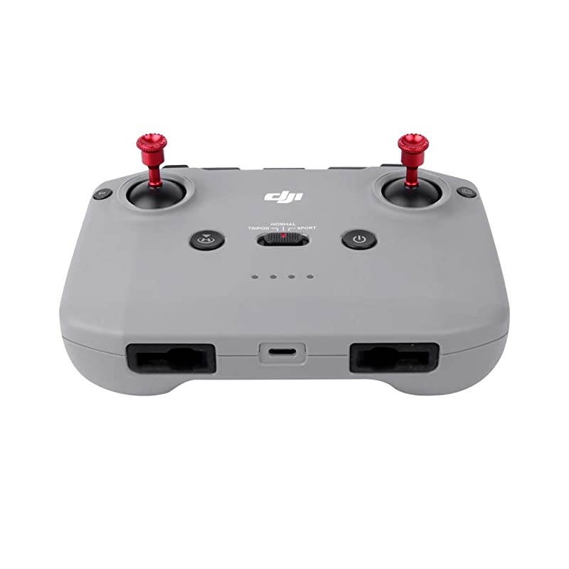Mavic Air 2 Mini 2 Thumb Rocker CNC Aluminum Alloy Joystick for DJI Mavic Air 2 Mini 2 Remote Controller Red
