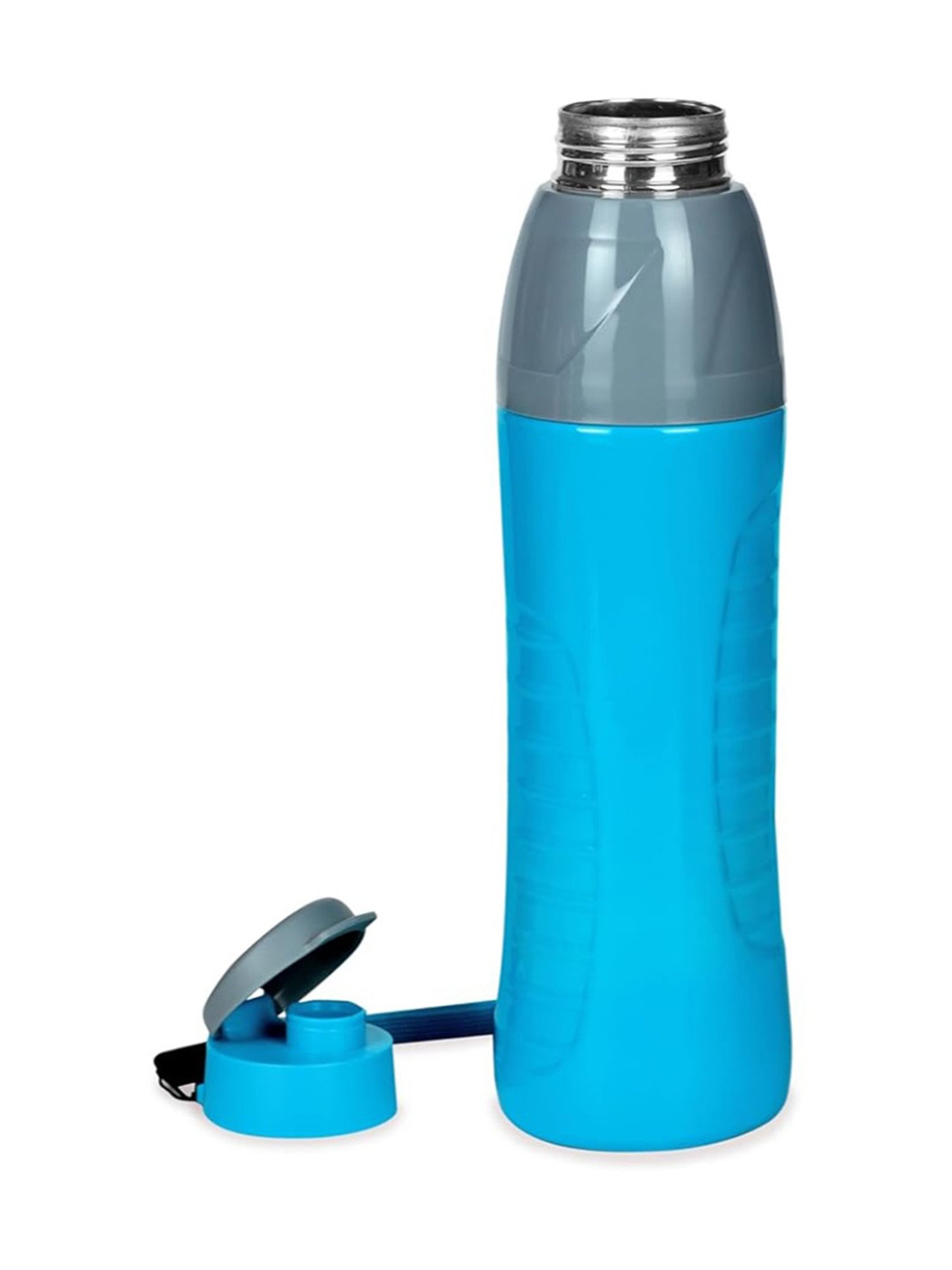 Varmora Gripo Blue Stainless Steel Insulated Inner Steel Outer Plastic Water Bottle - 700 ml