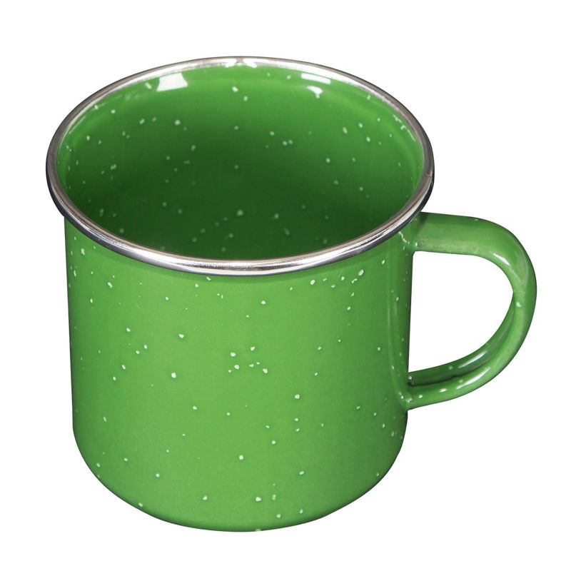 Stansport Enamel Camping Tableware Set 24 Pieces Green