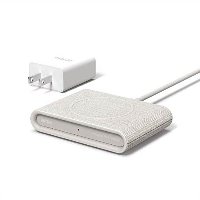 10W Qi Certified Wireless Charging Pad for iPhone&reg;/Android - Tan