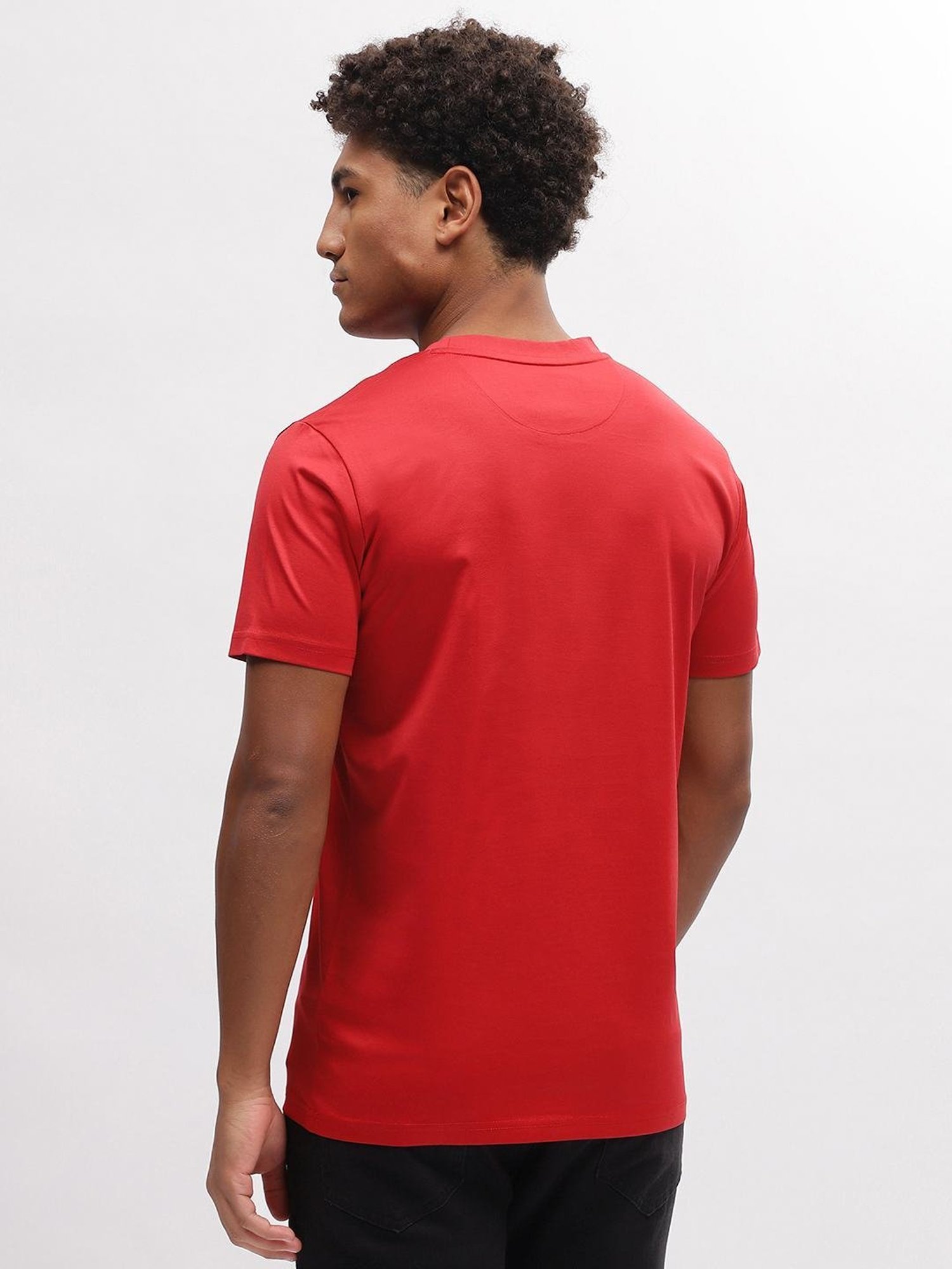 Iconic Men Typography Regular Fit Cotton T-shirt