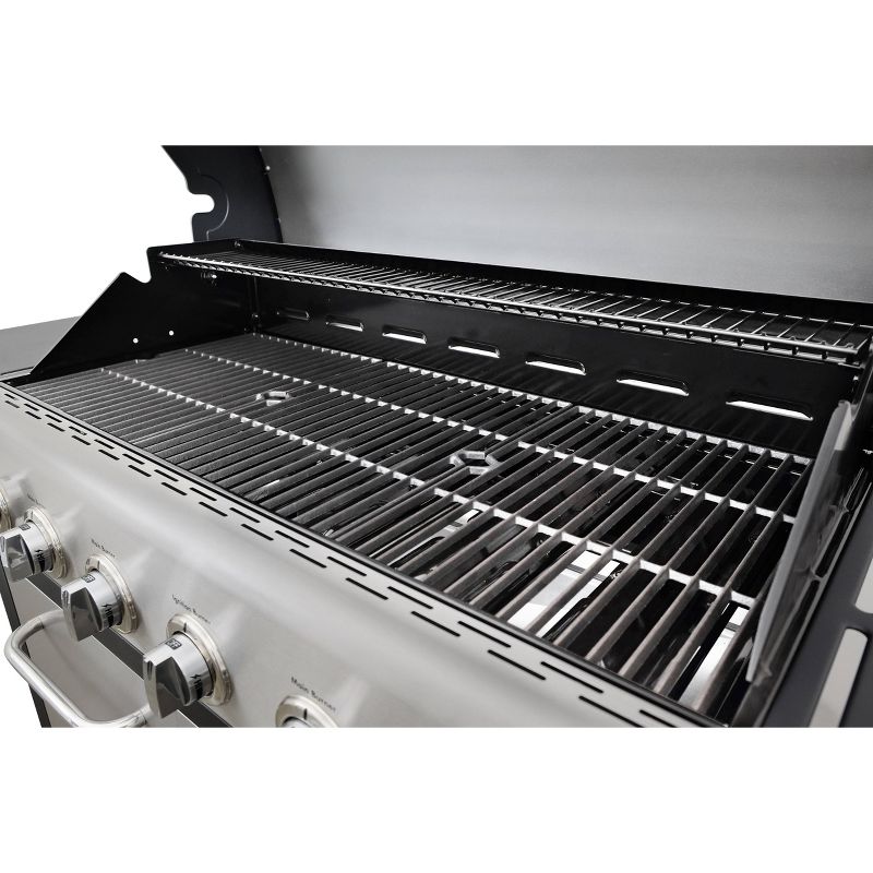 Kenmore 6-Burner XL Grill with Side Propane Gas Burner PG-40611S0L