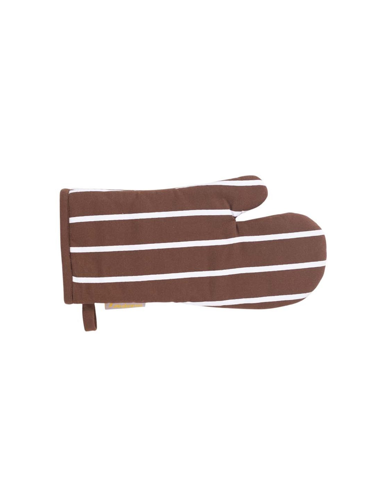 Maspar Brown 100% Cotton 225 GSM Oven Mitt - Set of 2