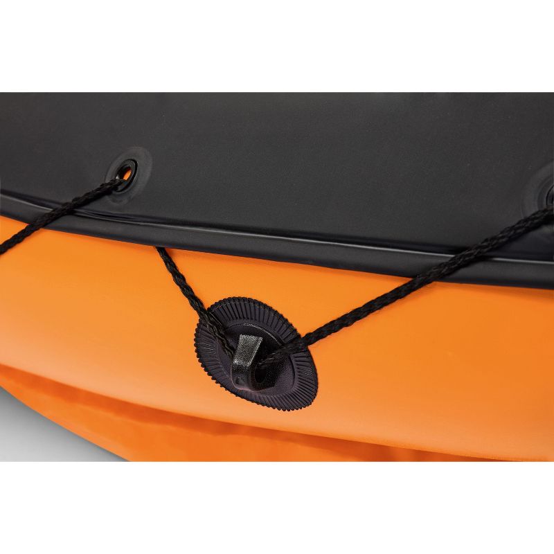 Intex Excursion 5 Person Inflatable Raft, 2 Oars and 2 Red Life Jackets, L/XL