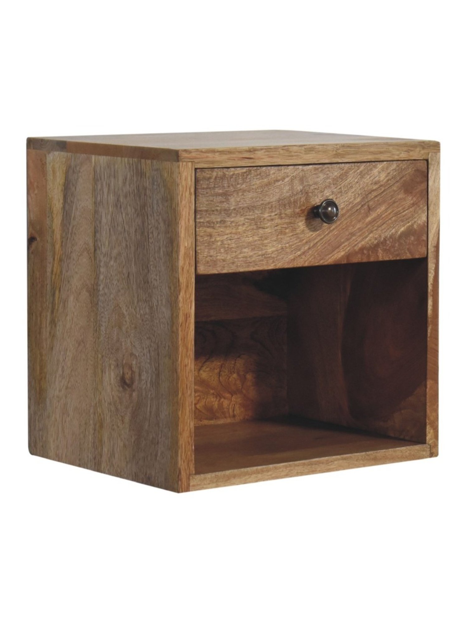 Sleepyhead Ally Teak Brown Sheesham Wood Bedside Table