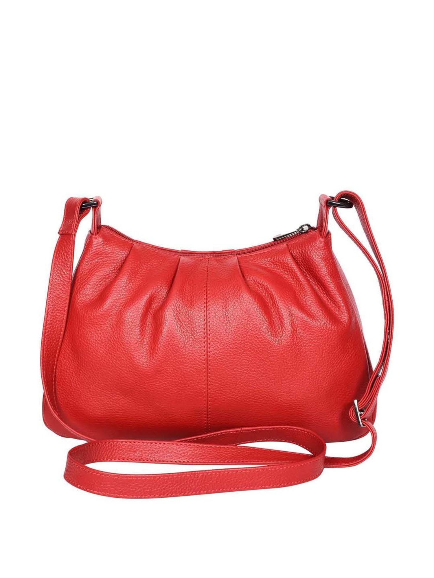 SASSORA Red Solid Medium Sling Handbag