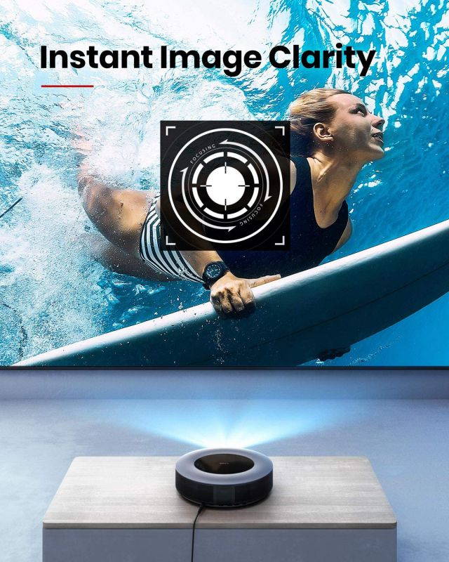 Anker Nebula Cosmos Full HD 1080p Home Entertainment Projector, 1080p Video Projector,900 ANSI Lumens, Android TV 9.0, Digital Zoom, HLG, HDR10,(Onyx Black)