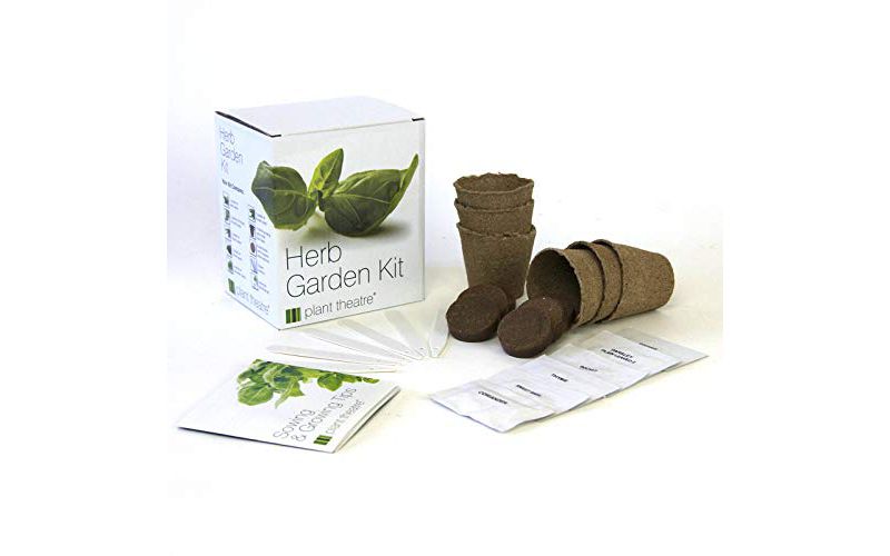 Plant Theatre Herb Garden Kit - Plant Seed Kit - 6 Different Herbs to Grow - Everything You Need to Start Growing in one Box!