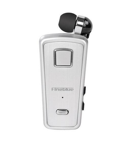 FineBlue F980 Wireless Bluetooth Original Earphone Handsfree portability scalable Earbud with Microphone Earphone (Silver)