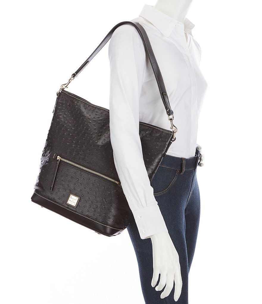 Dooney & Bourke Ostrich Collection Hobo Bag
