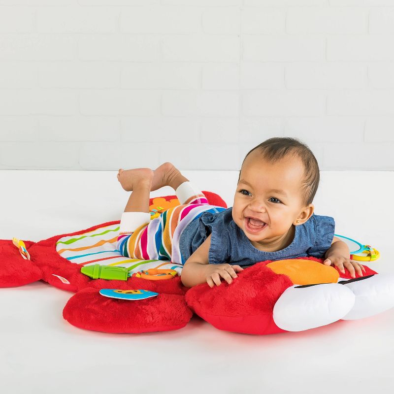 Bright Starts Sesame Street Tummy-Time Elmo Prop Mat