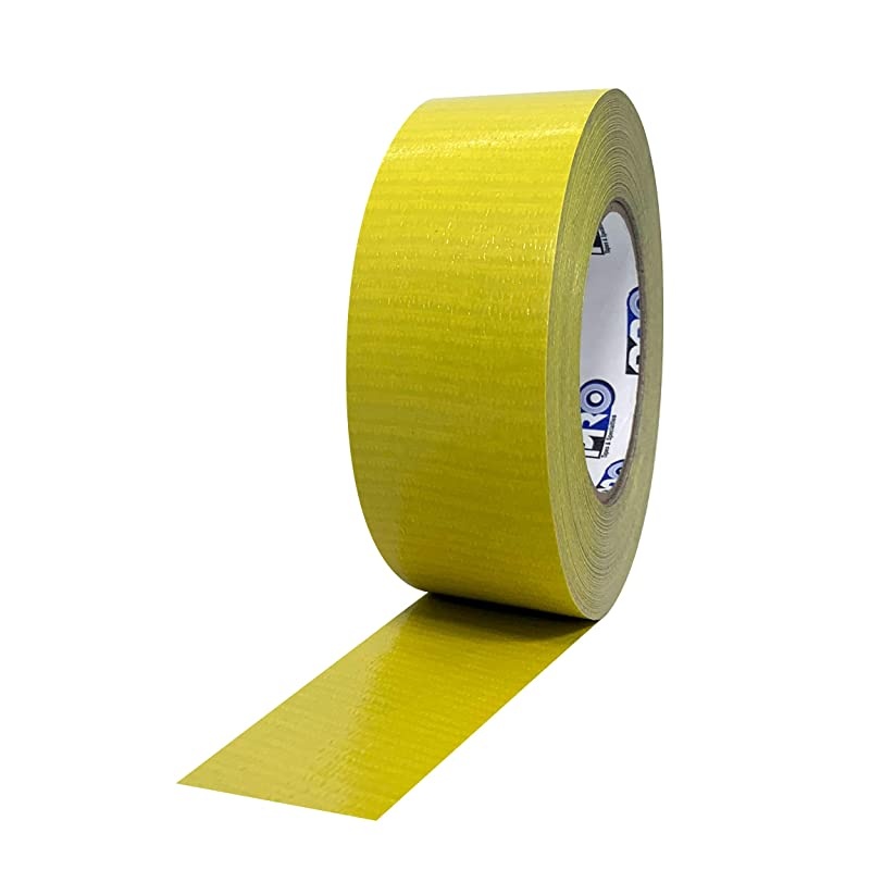Pro Duct 110 PECoated Cloth General Purpose Duct Tape 60 yds Length x 2 Width Yellow Pack of 1