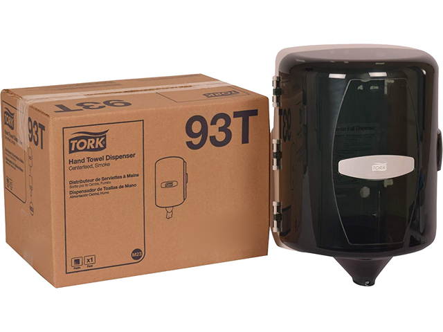 Tork 93T Centerfeed Hand Towel Dispenser, 10.125 x 10 x 12.75, Smoke