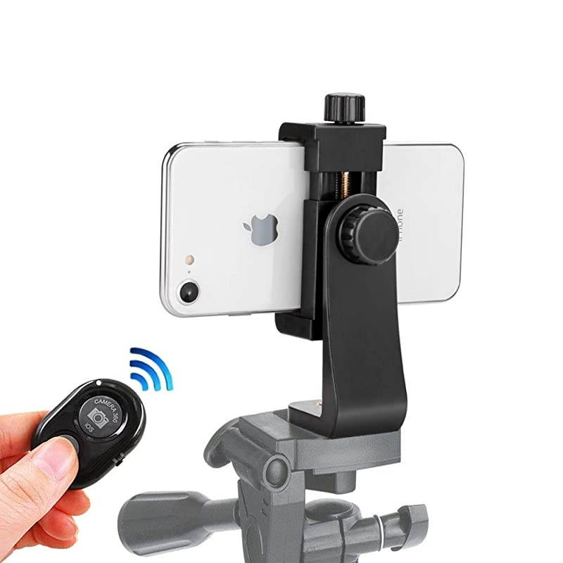 Tripod Mount for iwith Remote 360&deg; Rotation SmartHolder Adapter Clip Compatible with i11 Pro Xs Max XR X 8 7 6 6s Plus Samsung Nexus