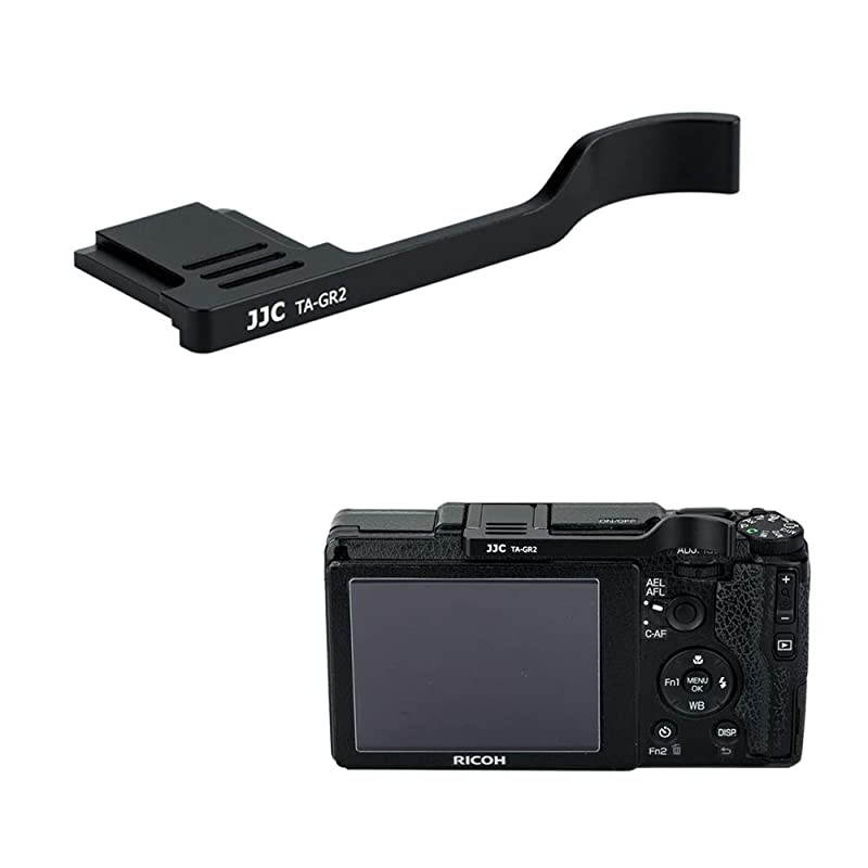 Metal Thumbs Up Grip for Ricoh GR II GRII GR2 with Hot Shoe Cover Protector Made of Aluminum Alloy Not Interfere with Controls of Camera