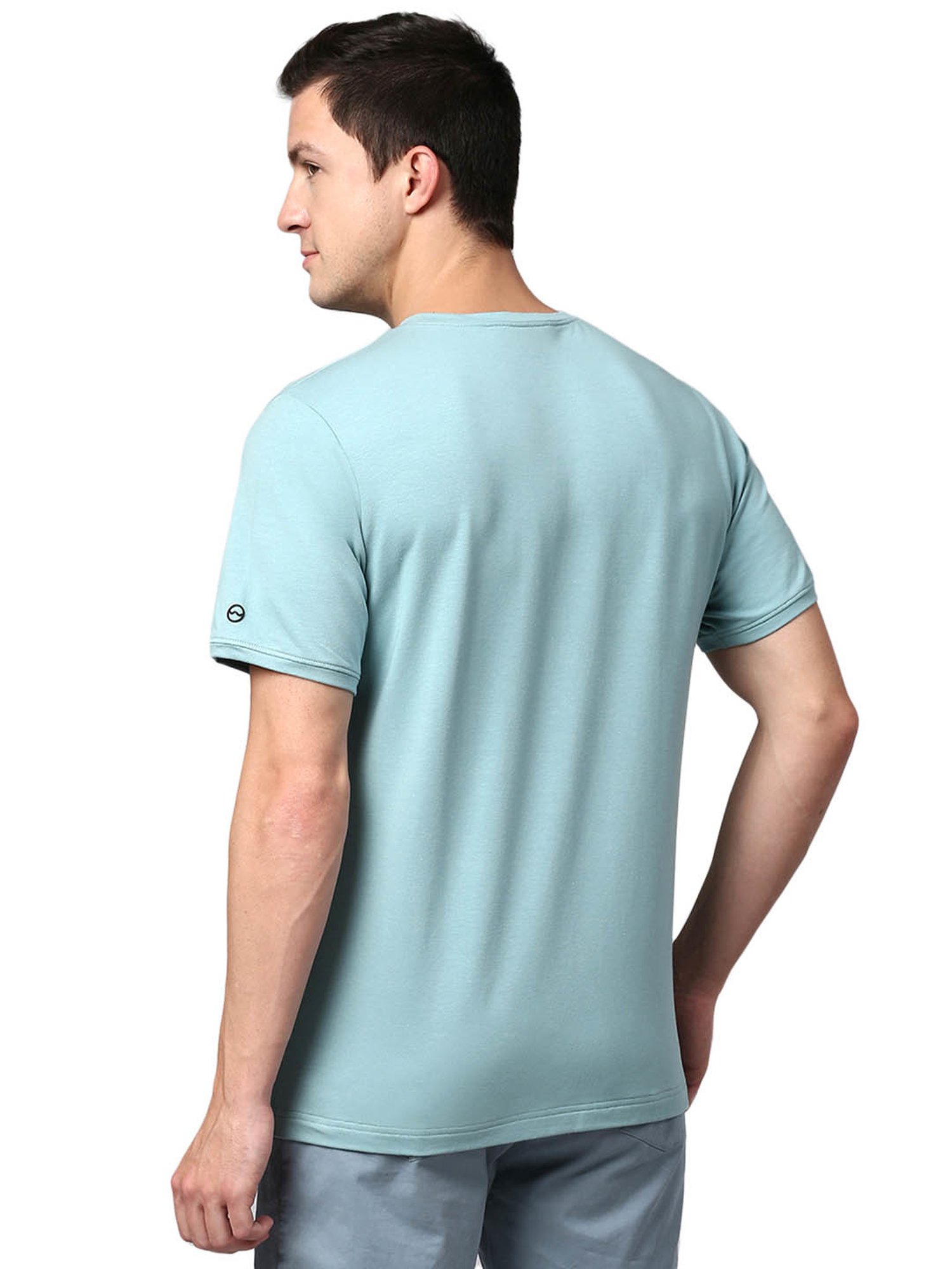 Slowave Mint Green Regular Fit T-Shirt