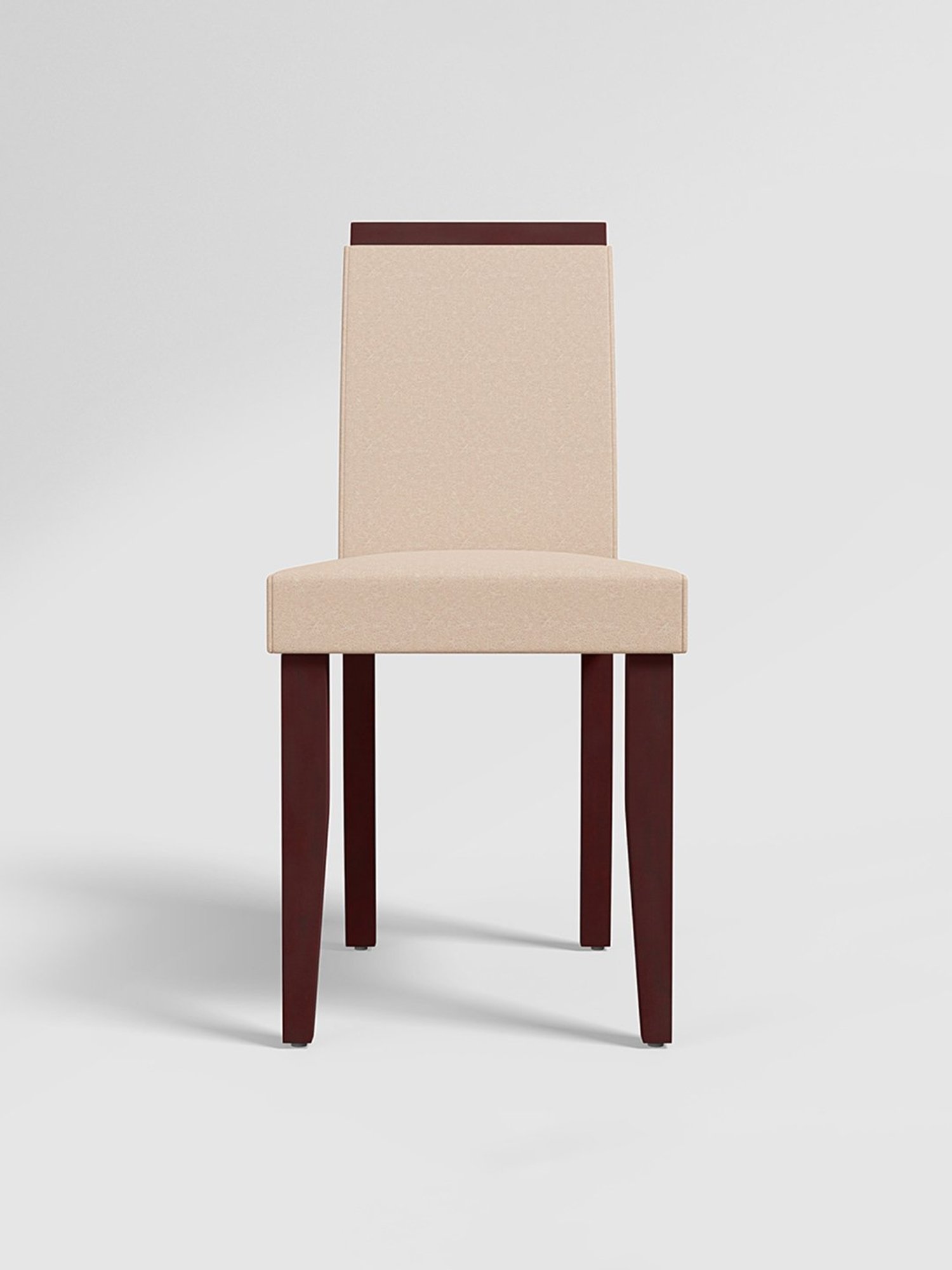 Durian Elanor Modern Brown & Beige Premium Leatherette Dining Chair