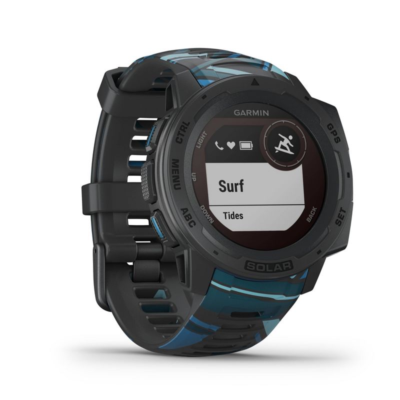 Garmin Instinct Solar Surf Pipeline Rugged GPS Smartwatch with Solar Charging