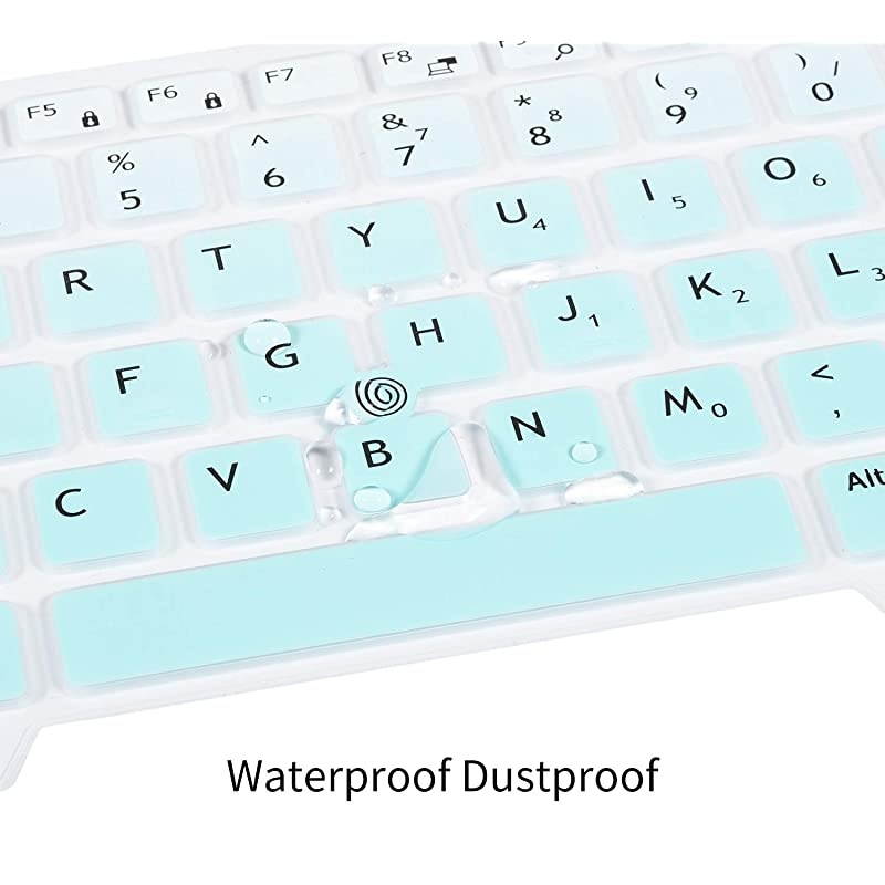 Keyboard Cover Compatible with Dell Latitude 5480 5490 7490 14 Laptop Dell 3340 E3340 E5490 5491 E5491 E5450 E5470 E7450 E7470 7480 E7480 Keyboard Skin with Pointing Ombre Mint