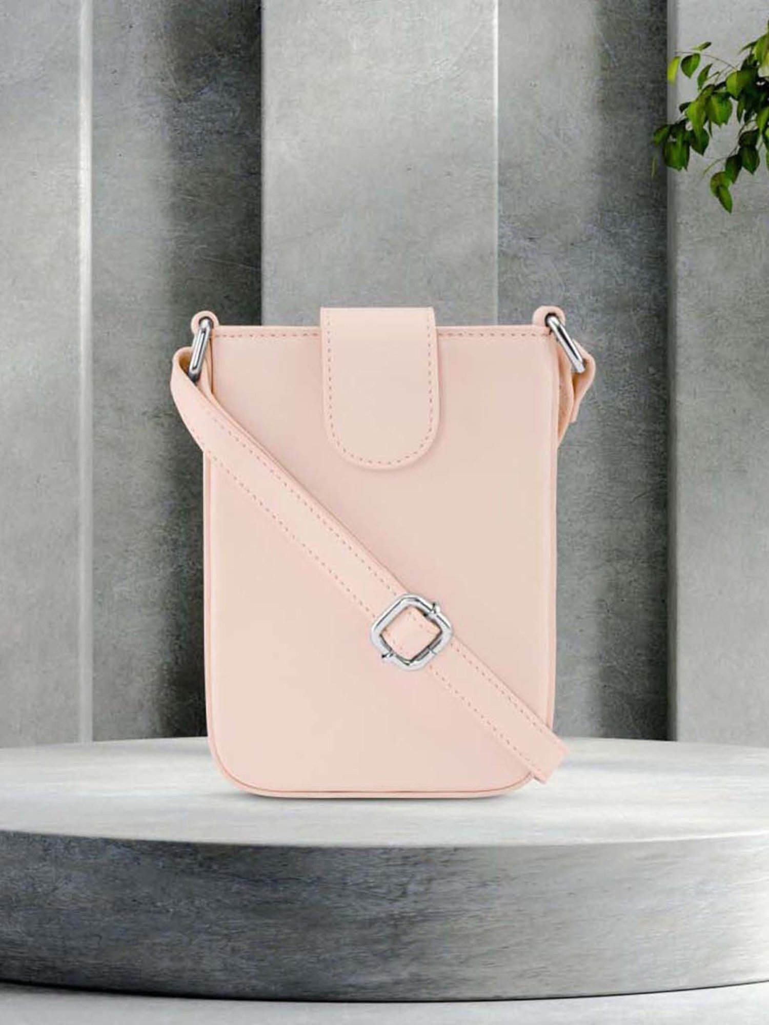 Fastrack Pink Solid Mobile Pouch