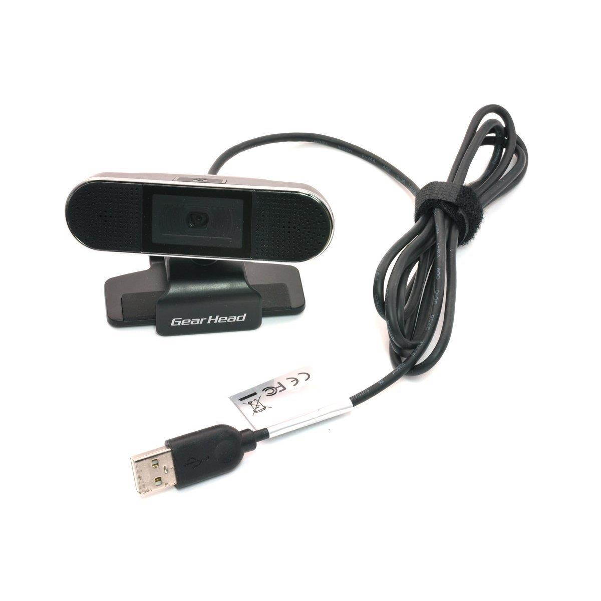 Gear Head WC8500HD Webcam - 2 Megapixel - Black, Silver - USB 2.0 - 8 Megapixel Interpolated - 1920 x 1080 Video - Auto-focus - Widescreen - Microphone