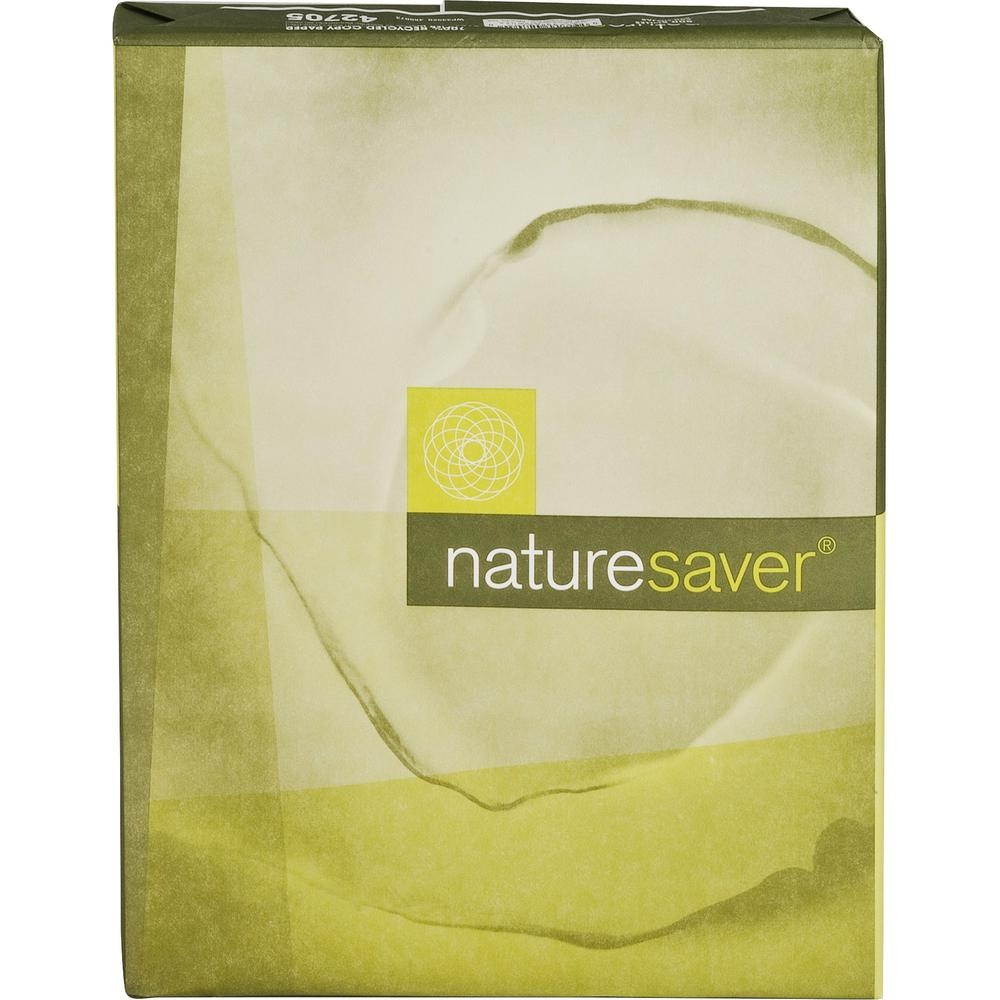 Nature Saver Recycled Paper 20 lb. GE 92 8-1/2"x11" 10 RM/CT White 42705