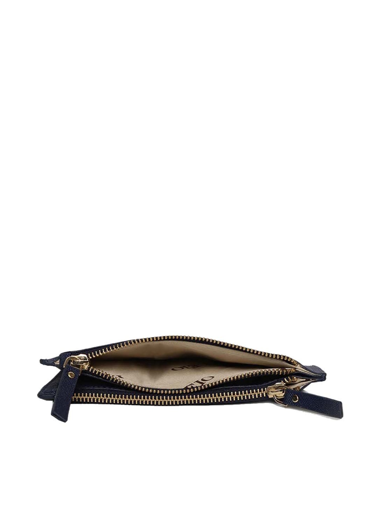 KLEIO Blue Solid Bi-Fold Wallet for Women