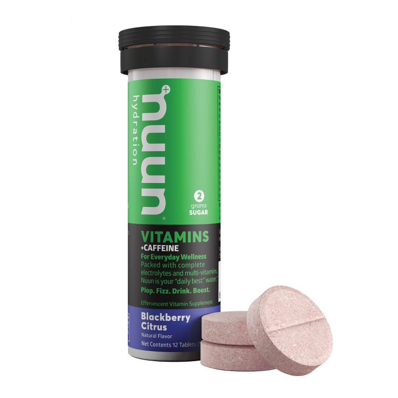 nuun Blackberry Citrus with Caffeine Hydration Vitamins - 12ct