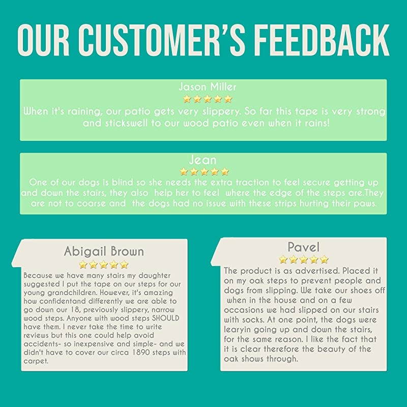 15Count Pre Cut Transparent 24 x 4 Non Slip Strips Safety for Kids Elders and Pets Adhesive StairFloor Treads Indoor Outdoor Prevents Slipping PVC Free