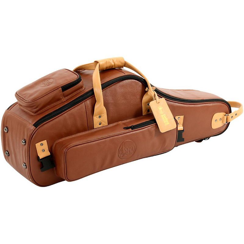 Gard Designer Leather Tenor Saxophone Gig Bag Brown Black